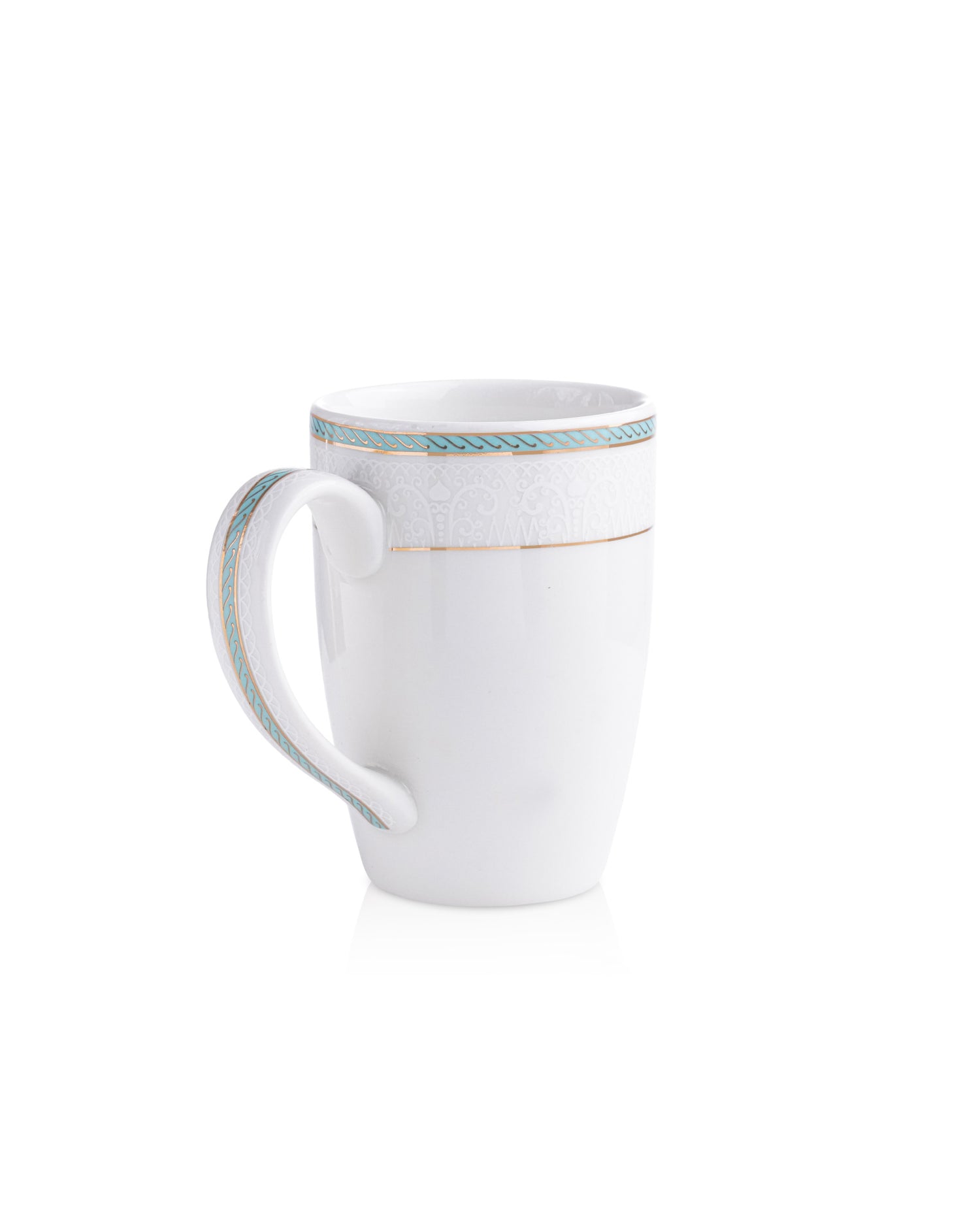 Ivory / Aqua / Set of 2 * 230ml || Stellar Collection || Mug _ Scallop