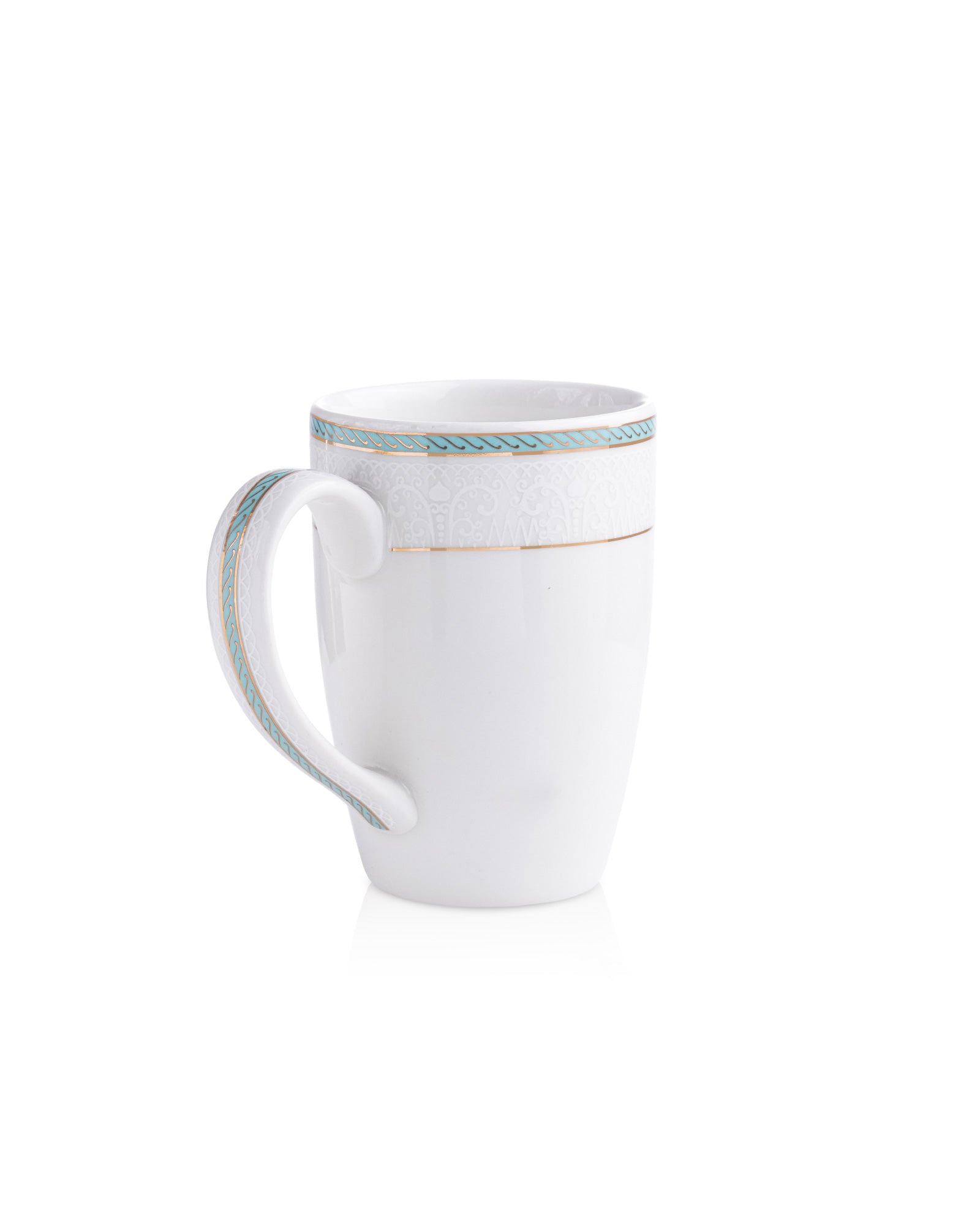 Ivory / Aqua / Set of 2 * 230ml || Stellar Collection || Mug _ Scallop