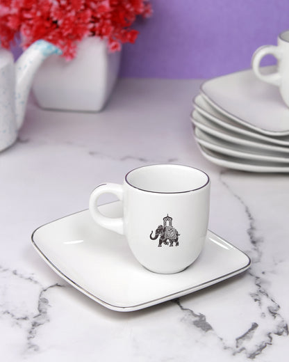 Gaj Espresso Cup &amp; Saucer | Set of 6