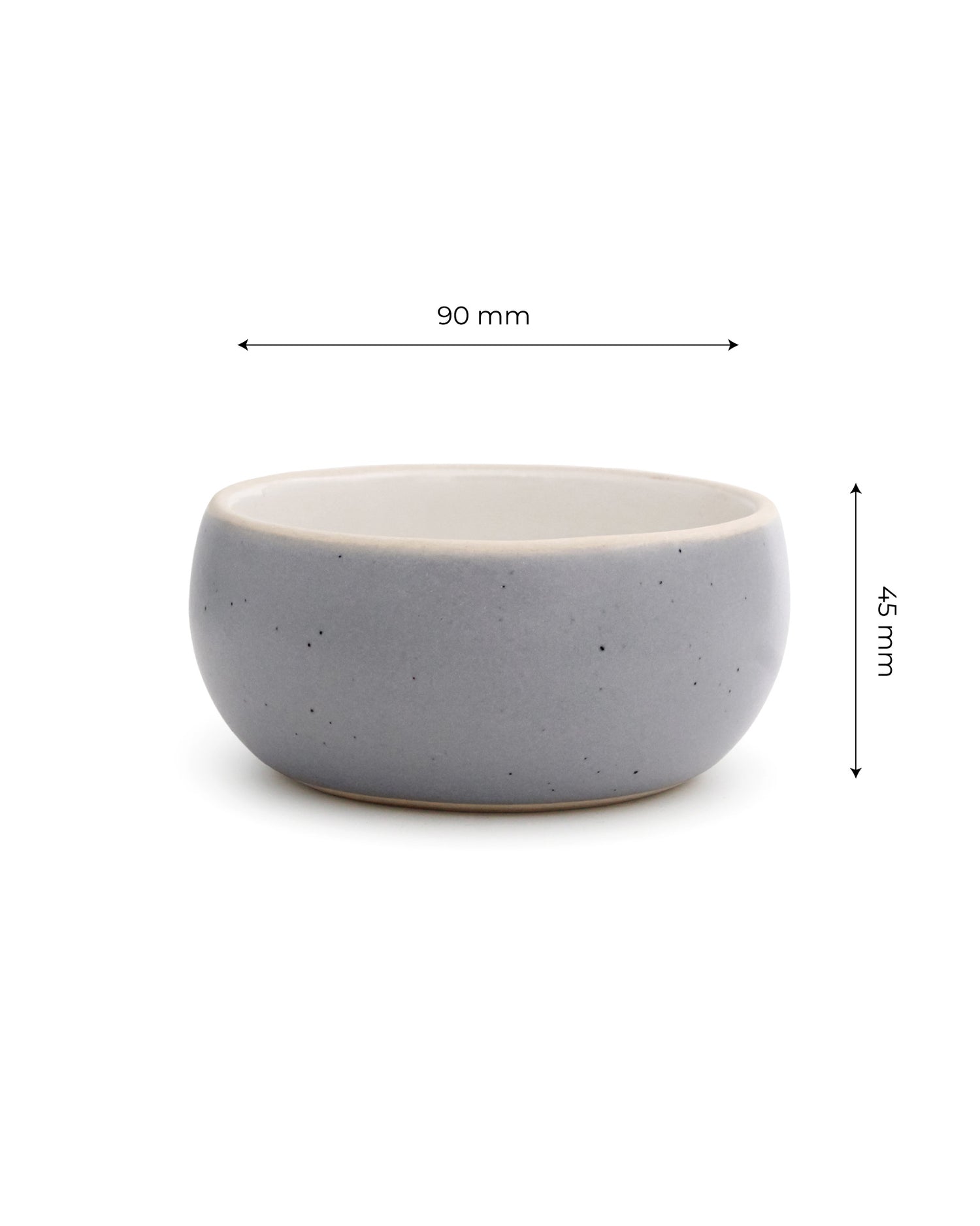 ASH GREY || Elemental Shades Ramekin Bowl - Set of 6