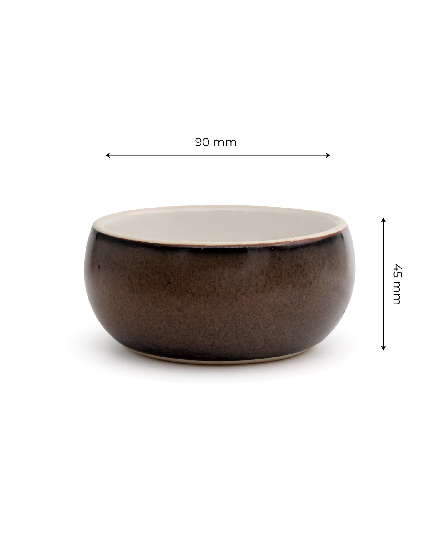 CEDAR BROWN || Elemental Shades Ramekin Bowl - Set of 6