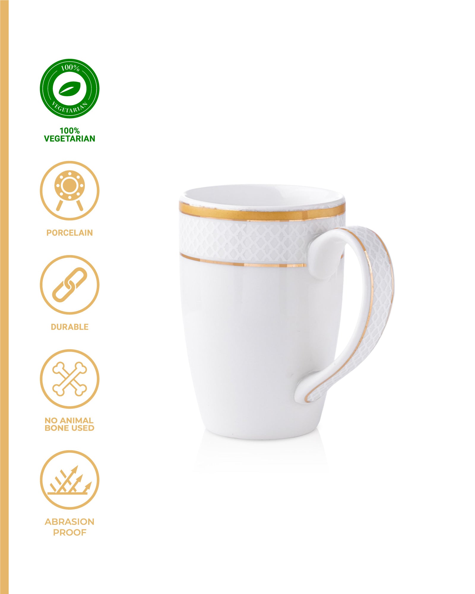 Ivory / Mustard / Single pc * 300ml || Stellar Collection || Mug _Ogee