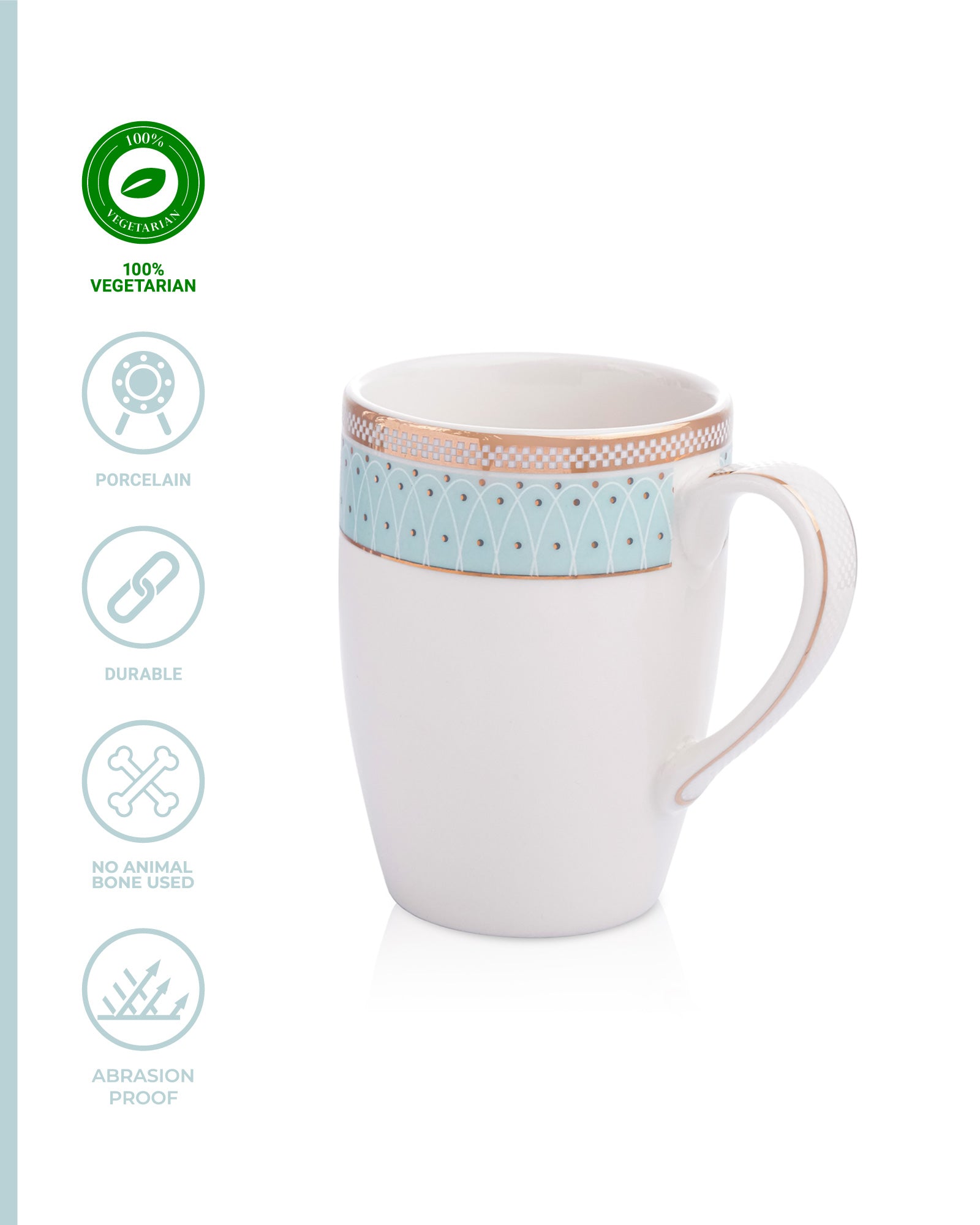 Ivory / Aqua / Set of 2 * 300ml || Stellar Collection || Mug _ Synergy