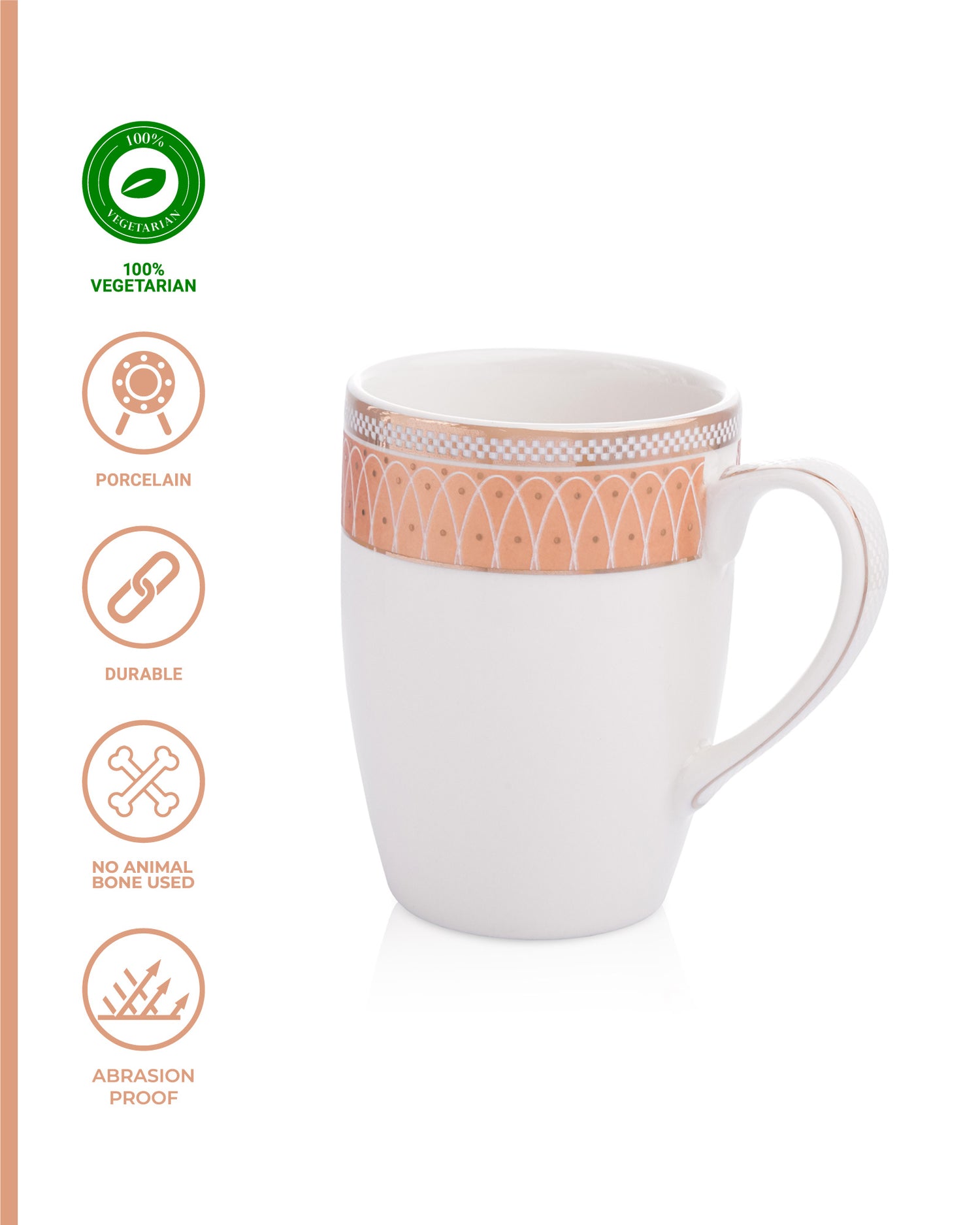 Ivory / Copper / Set of 2 * 300ml || Stellar Collection || Mug _ Synergy