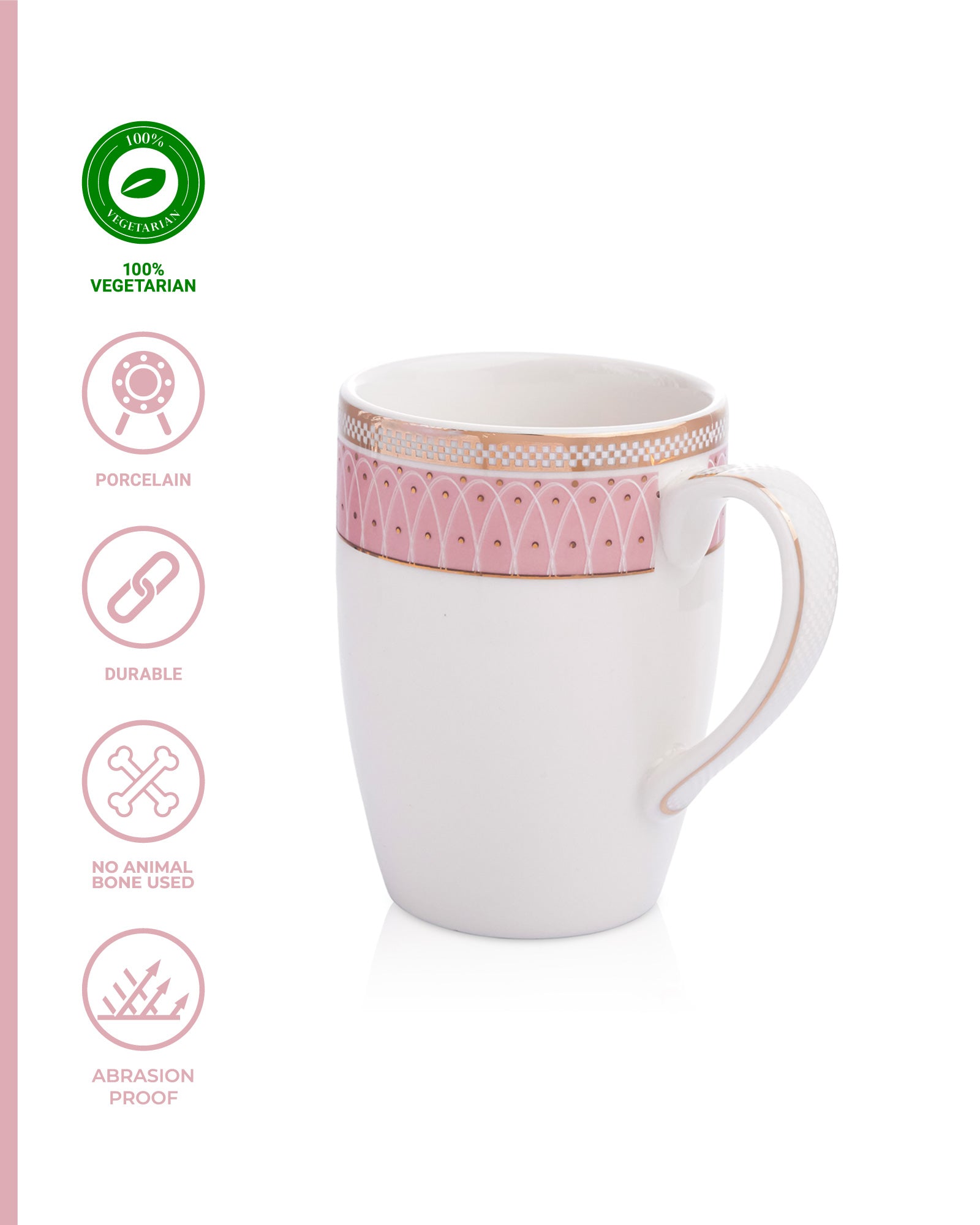 Ivory / Pink / Single pc * 230ml || Stellar Collection || Mug _ Synergy